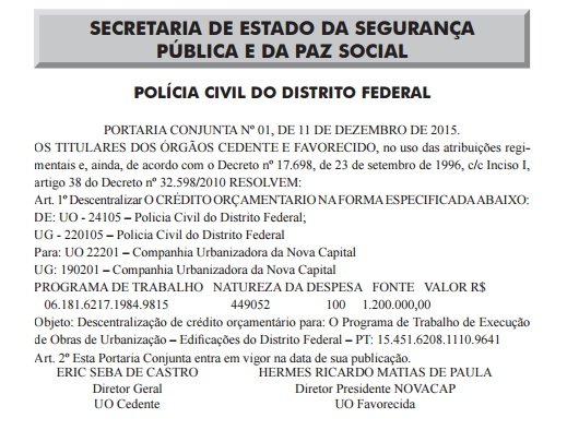Reprodução/DODF