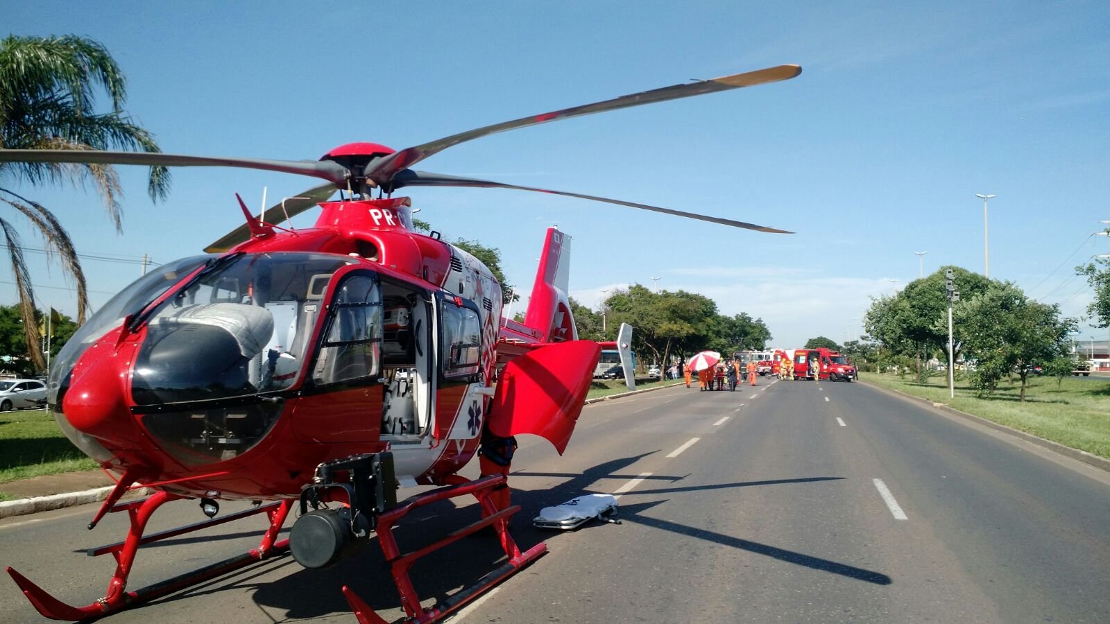 Helicóptero Dos Bombeiros é Acionado Para Resgate De Vítima Em Acidente Na Epnb Veja Vídeo 