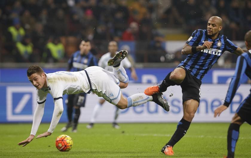 Lazio vence Inter de Milão no Estádio Giuseppe Meazza