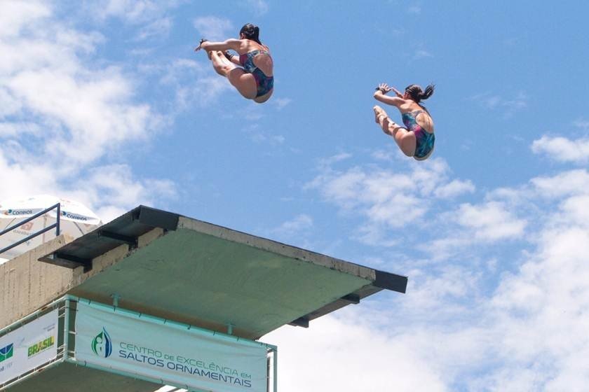 Atletas se preparam na UnB para Copa do Mundo de Saltos 