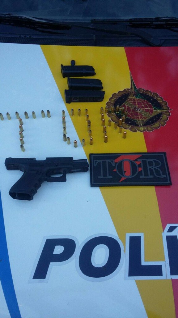 Polícia Militar do Distrito Federal - Tor Apreende pistola 380 na