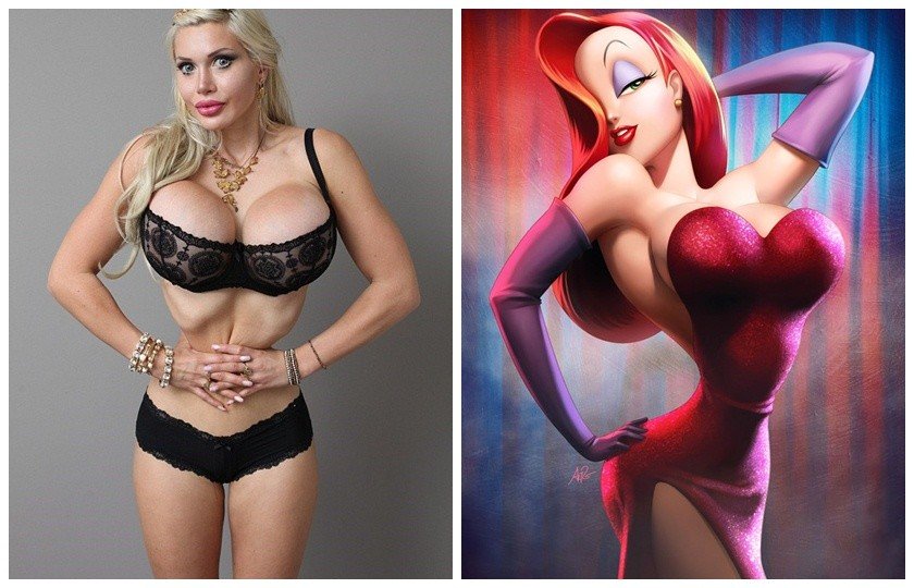 Mulher retira 6 costelas para ficar igual à Jessica Rabbit