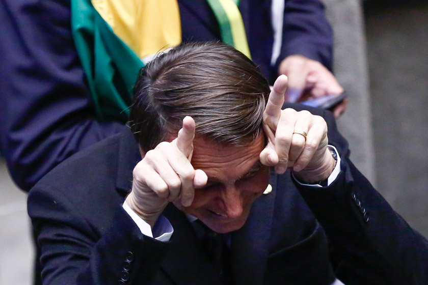Votação na Câmara dos Deputados do impeachment ao afastamento da presidenta Dilma Rousseff – Na foto o deputado Jair Bolsonaro Brasília – DF 17/04/2016