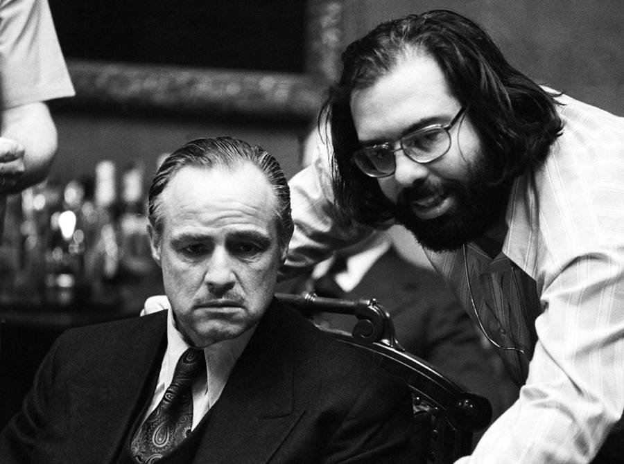 Marlon Brando e Francis Ford Coppola