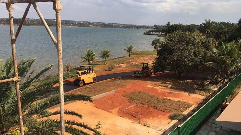 Moradores questionam obras de revitalização da orla do Lago Paranoá