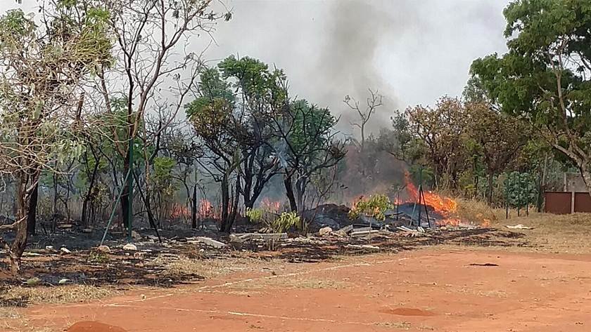 incêndio reserva biológica do Guará