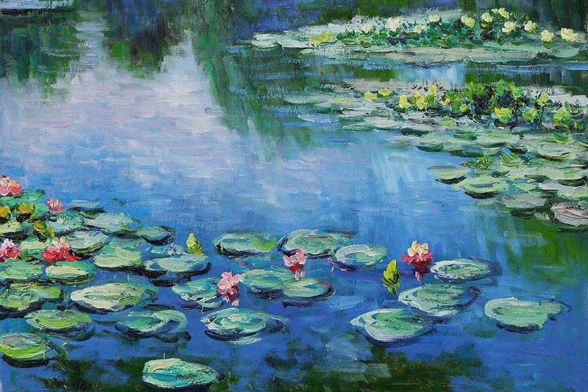 Tela “Water Lilies”, de Claude Monet.