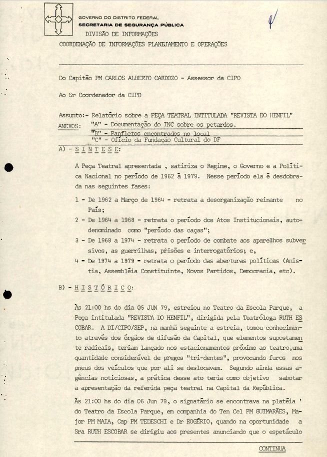 Documento da Cia confirma relatório final da Comissão da Verdade