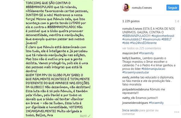 Após sofrer acidente, Rômulo Arantes Neto manda mensagem para fãs ...