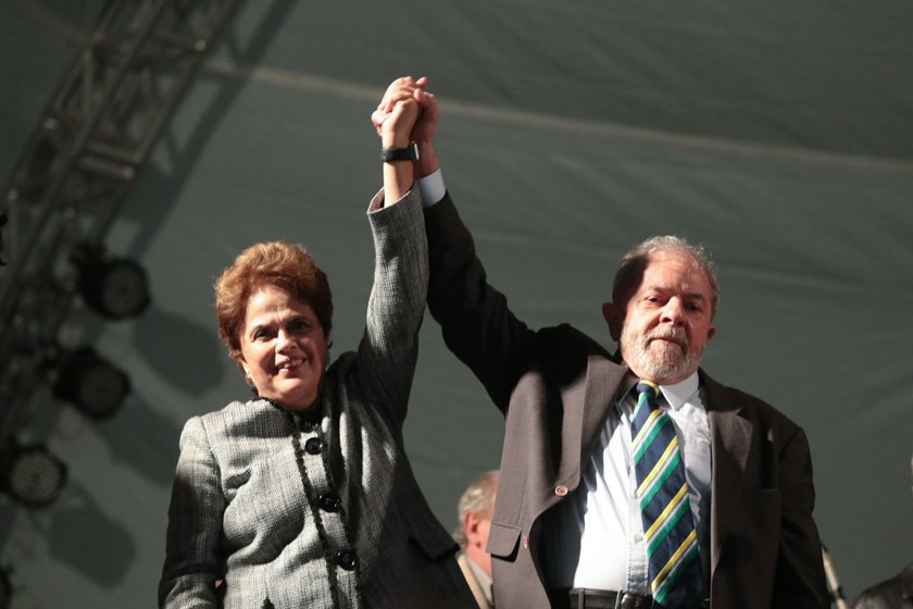 Dilma e Lula  em Curitiba