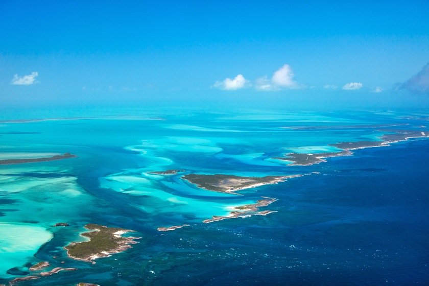 Bahamas aerial ilhas