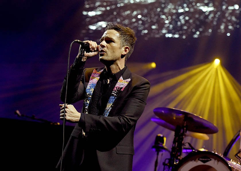 The Killers With Wayne Newton Perform At Grand Opening Of T-Mobile Arena