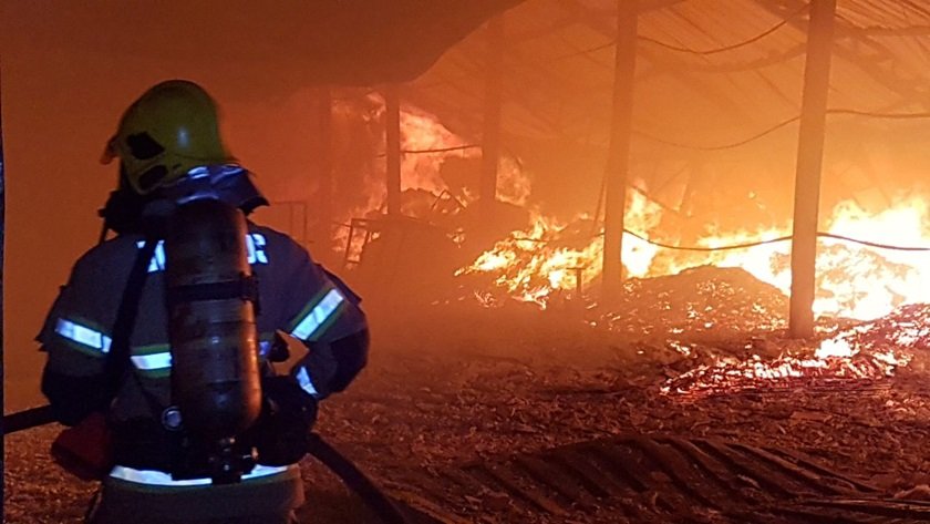 incêndio em galpão luziânia