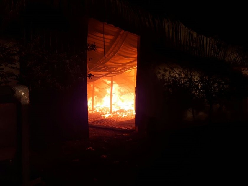 incêndio em galpão luziânia