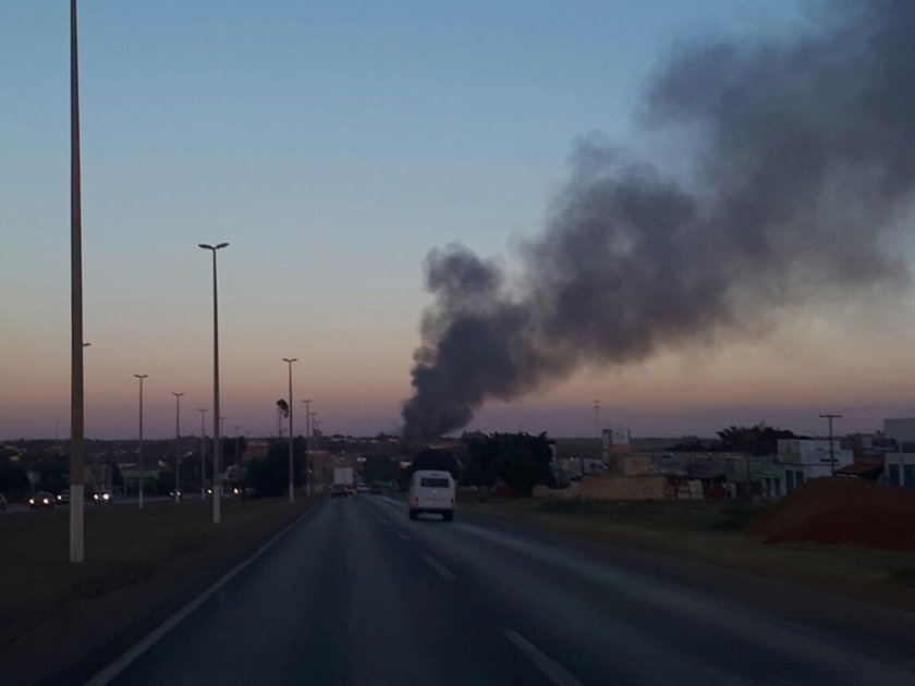 incêndio em galpão luziânia