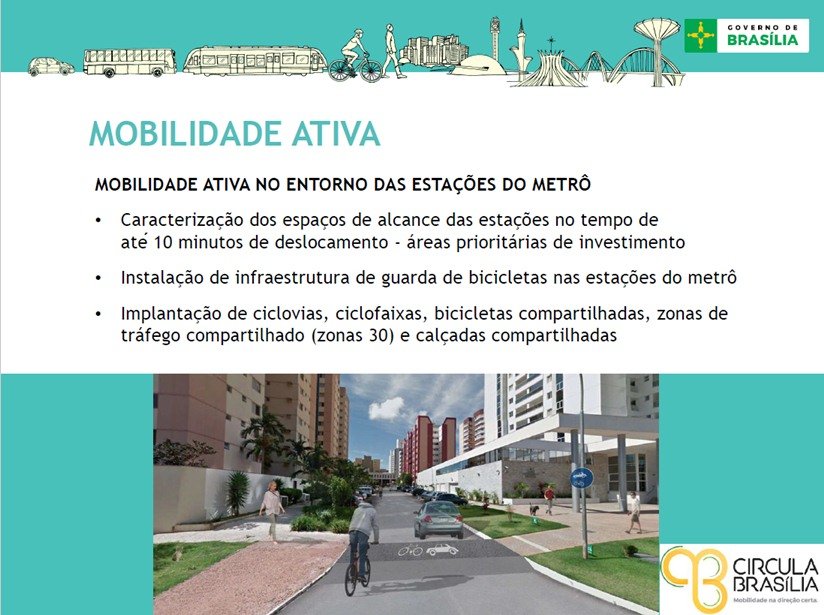 mobilidade ativa no entorno do metrô
