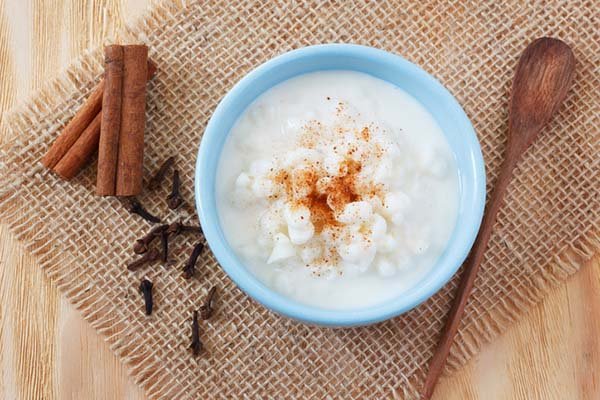 Brazilian dessert canjica of white corn