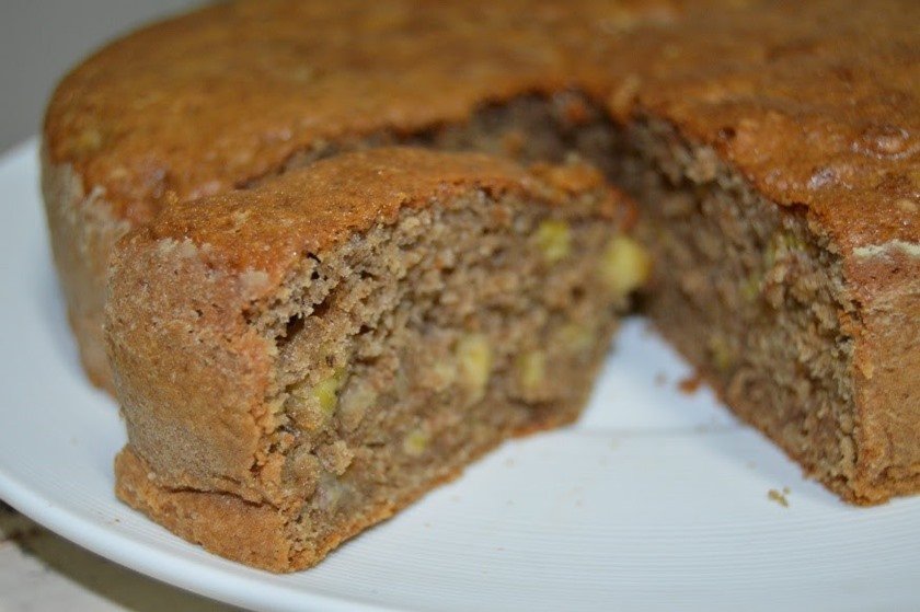 Torta de pão e banana