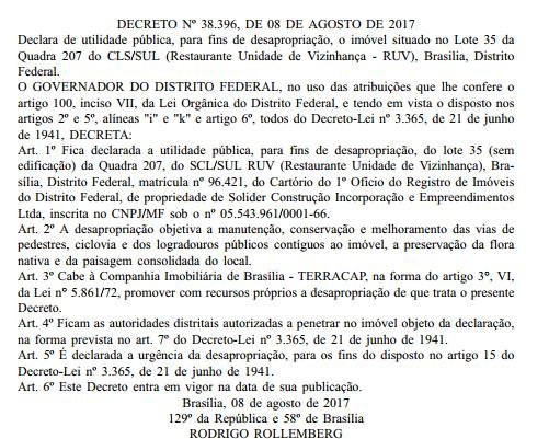 Reprodução/DODF