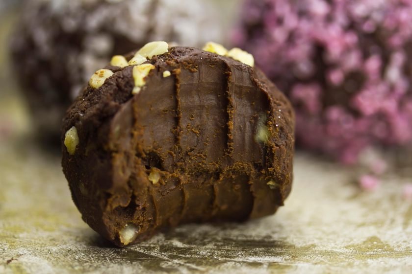 Dark chocolate truffle brigadeiro