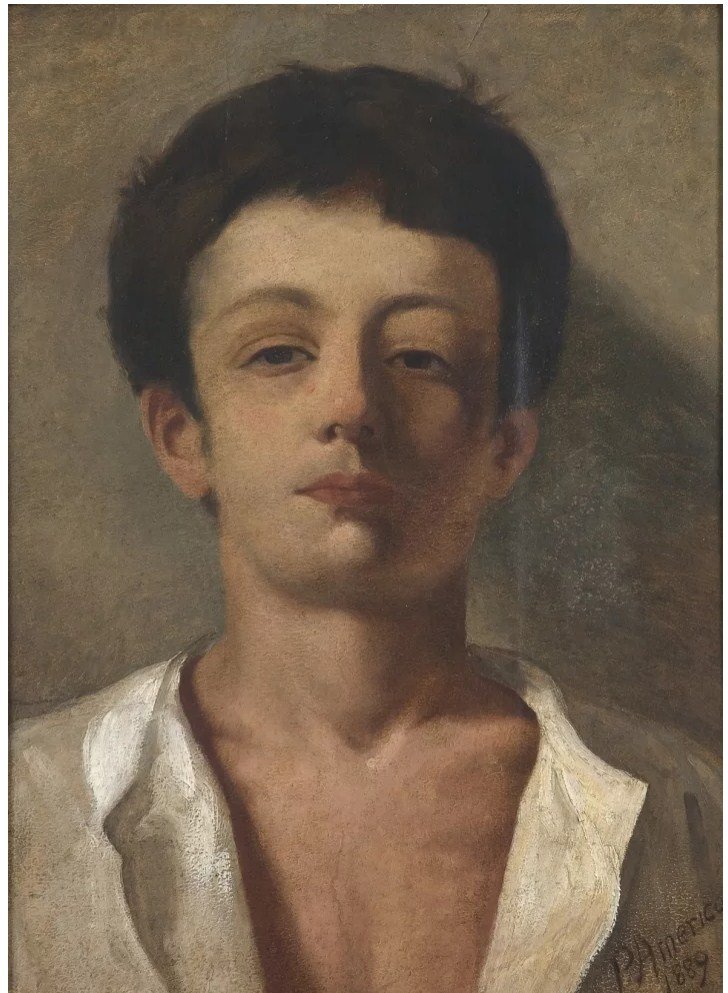 queermuseu 2 pedro americo busto de jovem 1889