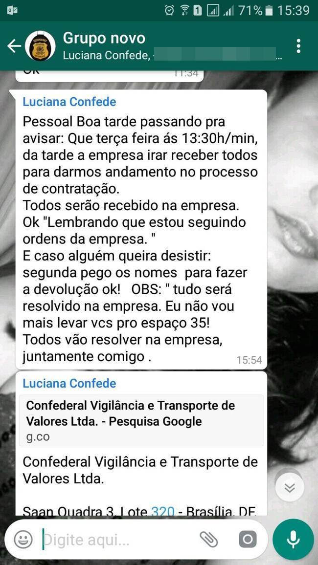 WhatsApp: Luciana Nunes de Lima