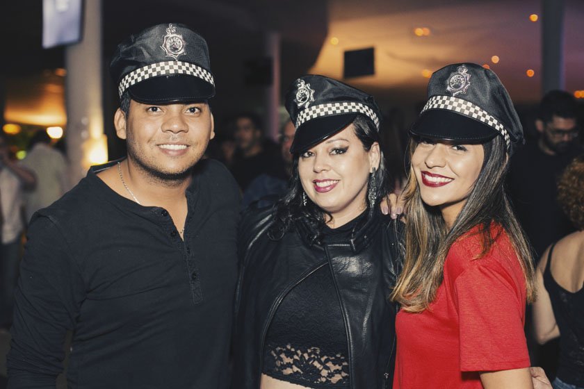 Leandro Ribeiro, Thaís Fernandes e Poliana Furtado