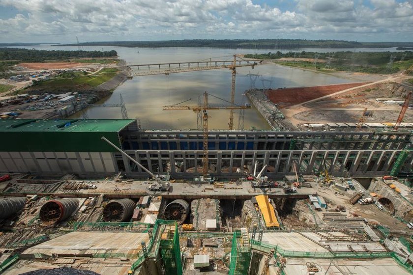 imagem colorida da Usina Hidrelétrica de Belo Monte em 2017 - Metrópoles