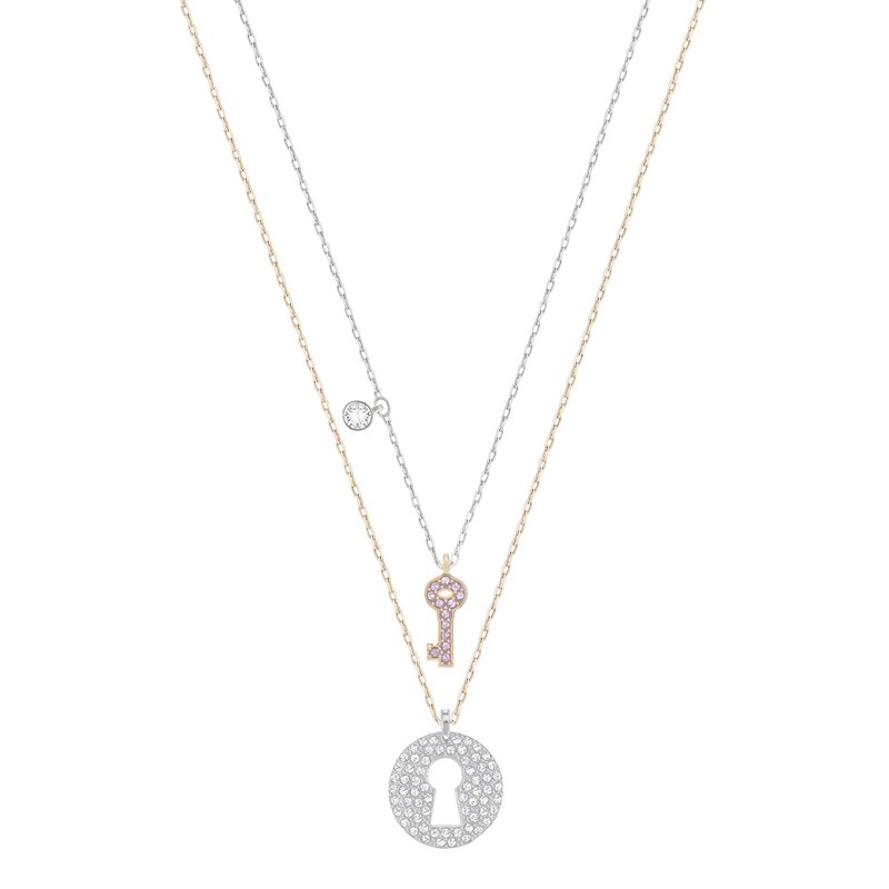 Swarovski - Conjunto de pingente crystal wishes key e Pink De R$ 579 por R$ 347