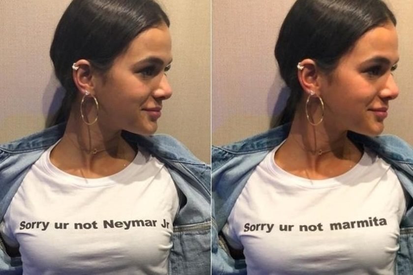 Camisa de Bruna Marquezine com declaração a Neymar gera 