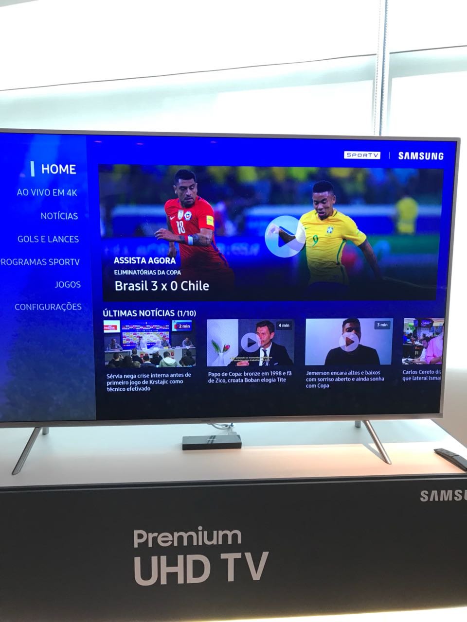 Samsung anuncia aplicativo exclusivo em parceria com SporTV para