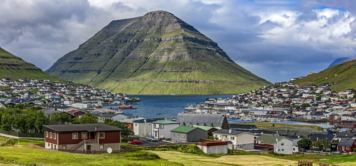 Klaksvik, Faroe Island,panoramic view