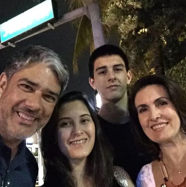 Fátima Bernardes e filhos