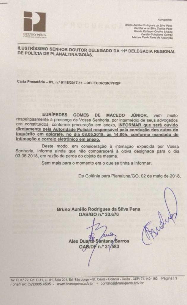 Cacique do Pros se recusa a depor e delegado sugere prisão 