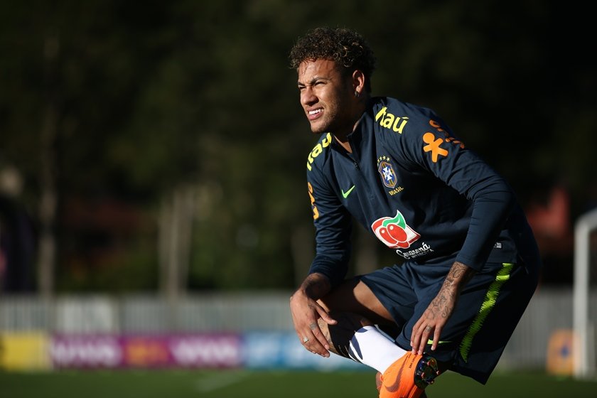 neymar treino seleção brasileira brasil