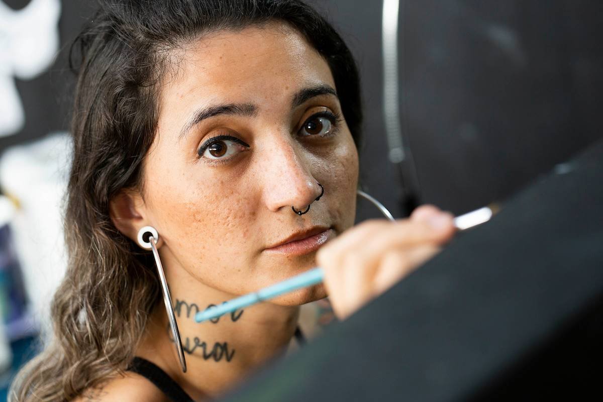 Estúdio de Tatuagem com equipe feminina