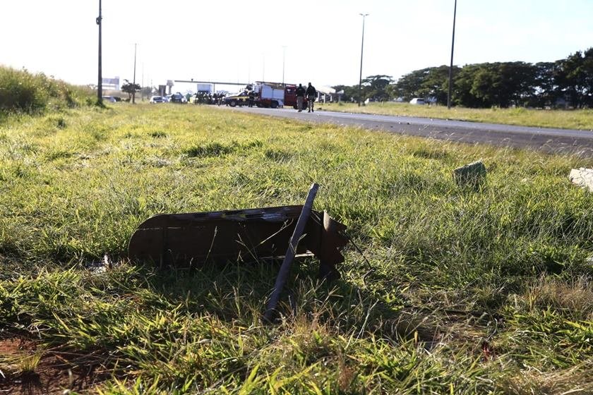 homem ferido carroça acidente carro ceilândia br-070