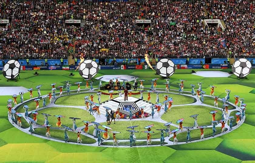 Cerimônia de abertura da Copa do Mundo da Rússia - 14/06/2018 - Futebol -  Fotografia - Folha de S.Paulo