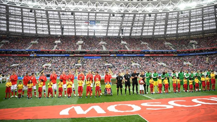 Cerimônia de abertura da Copa do Mundo da Rússia - 14/06/2018 - Futebol -  Fotografia - Folha de S.Paulo