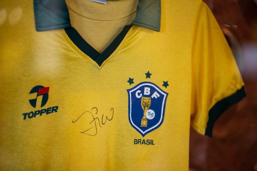 Exposição de camisas relacionadas à copa