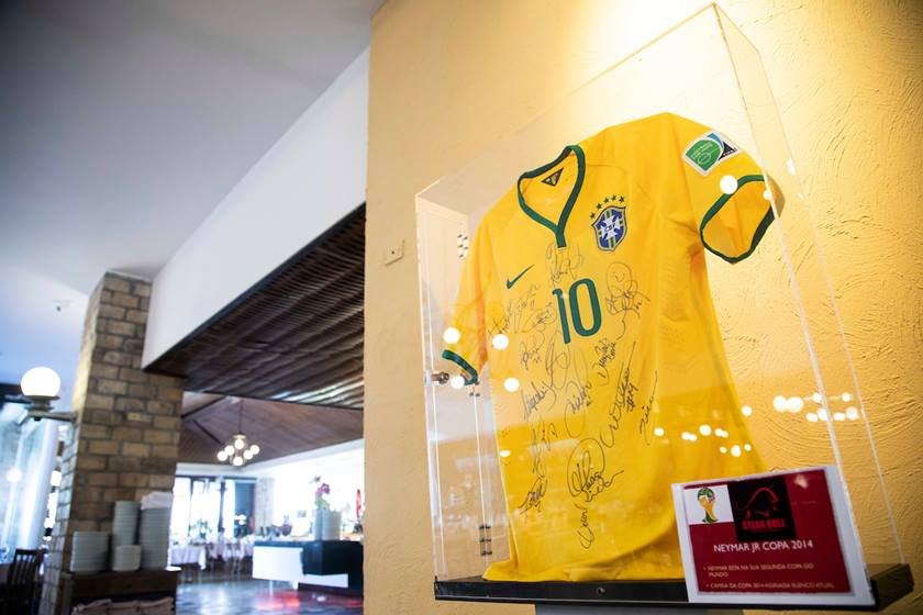 Exposição de camisas relacionadas à copa