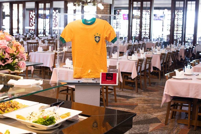 Exposição de camisas relacionadas à copa