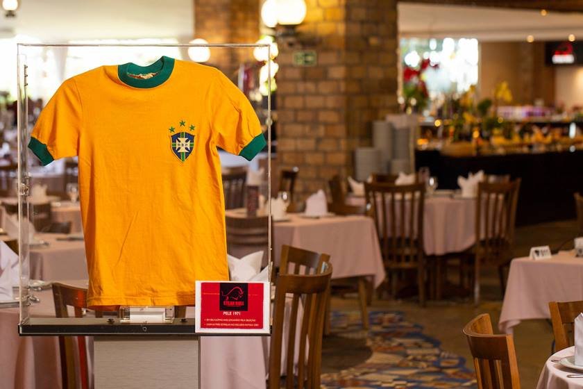 Exposição de camisas relacionadas à copa