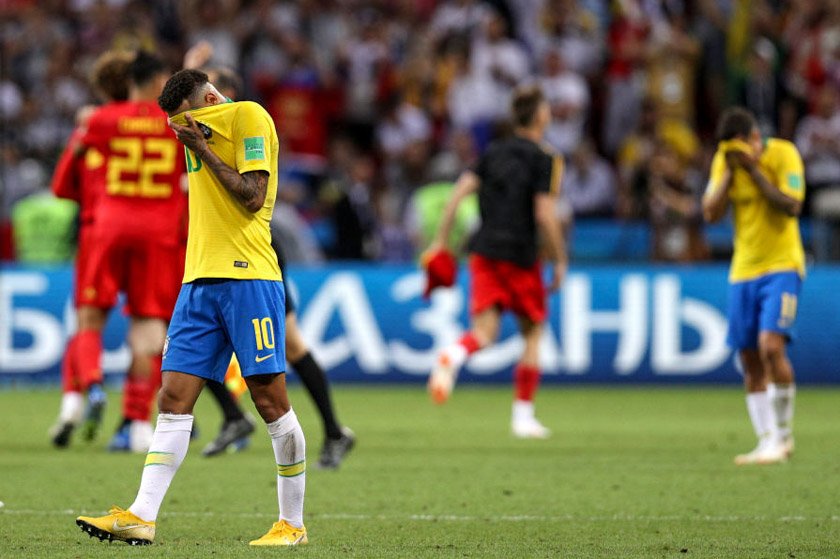 Brasil é eliminado da Copa ao perder da Bélgica