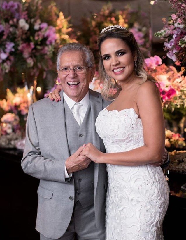 Carlos Alberto e a esposa, Renata