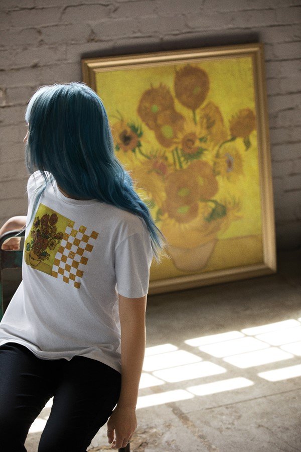 vans van gogh camiseta