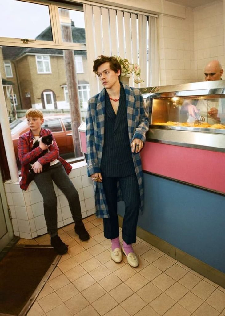 Harry Styles em campanha da Gucci
