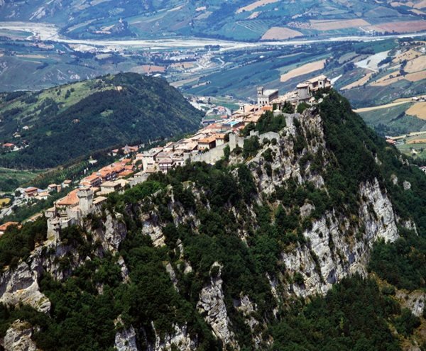 Historic center of City of San Marino on top of Mount Titano (UNESCO World Heritage Site, 2008), Republic of San Marino