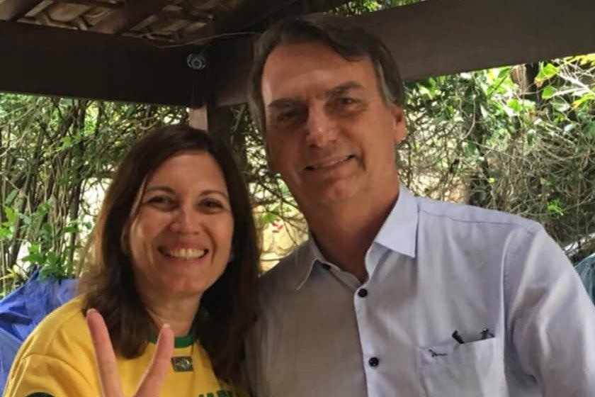Bia Kicis com Jair Bolsonaro