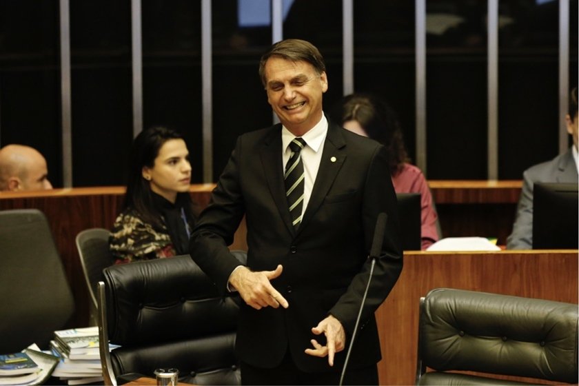 Jair Bolsonaro no plenário da Câmara